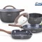 SET GATIT 6 PIESE ALUMINIU TURNAT, PARIS, COOKING BY HEINNER