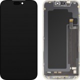 Display cu Touchscreen MP compatibil cu Apple iPhone 17 Pro Max, cu Rama, Versiune Soft OLED FHD Diagnostic, Negru