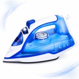 Cumpara ieftin Fier de Calcat Steam Iron 2400W, Talpa Ceramica, Autocuratare, Antipicurare, Capacitate Rezervor 210ml, Debit Abur 10-20g/min, Blue Topaz