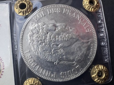Monedă Franța 5 Franci 1838 W (Lille) - Louis Philippe I - Argint foto