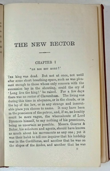 THE WORKS of STANLEY J. WEYMAN , VOL.II : THE NEW RECTOR , 1922 , LEGATURA ORIGINALA EDITORIALA