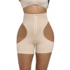 Chiloti Modelatori Push-Up si Corset Lily Bej, M/L. Lenjerie modelatoare abdomen, solduri si posterior. Spandex/Nylon