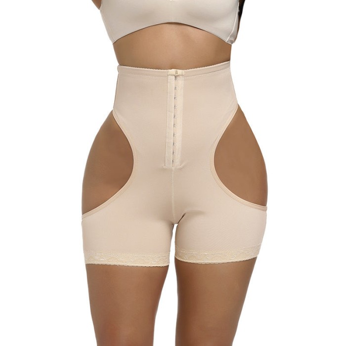 Chiloti modelatori Lily - push-up &amp; corset - Bej - Bej, L/XL