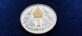AUSTRIA 1 CORONA KORONA 1916 ultimul an de batere, Europa, Argint