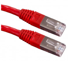 Cablu retea Esperanza EB282R FTP Cat 6 Patchcord 0.25 m Rosu foto