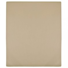 vidaXL Cearșaf de pat cu elastic, gri taupe, 90x200 cm, bumbac 136220