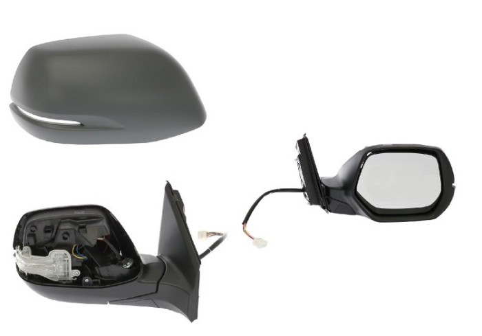 Oglinda usa exterioara Honda Crv (Rm), 11.2011-10.2018, partea Dreapta, reglare electrica; carcasa grunduita; incalzit; sticla convexa; geam cromat;