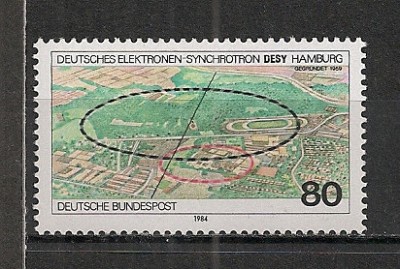 Germania.1984 25 ani acceleratorul de electroni Hamburg MG.569 foto