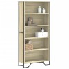 Biblioteca Gossi Stejar Sonoma 80x31x169 cm Lemn Prelucrat Rafturi Depozitare Living