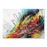 Tablou abstract pictat manual, Vortex, 70x50cm ulei pe panza, gata de agatat pe perete
