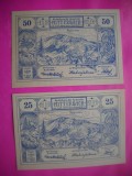 HOPCT BANCNOTA NOTGELD NR 24 -MITTERBACH- SET 2 -25 SI 50 HELLER 1920 -AUSTRIA
