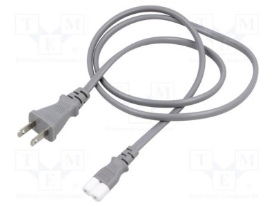 Cablu IEC C7 mamă 1m 2x0,75mm2 gri 7A 125V LIAN DUNG foto