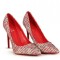 PDS121-3 Pantofi eleganti cu imprimeu colorat