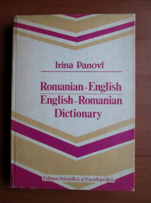 Romanian-English, English-Romanian dictionary - Irina Panovf foto