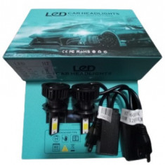 Set 2 becuri auto LED,soclu H7, putere set 100W - 12.000 lumeni