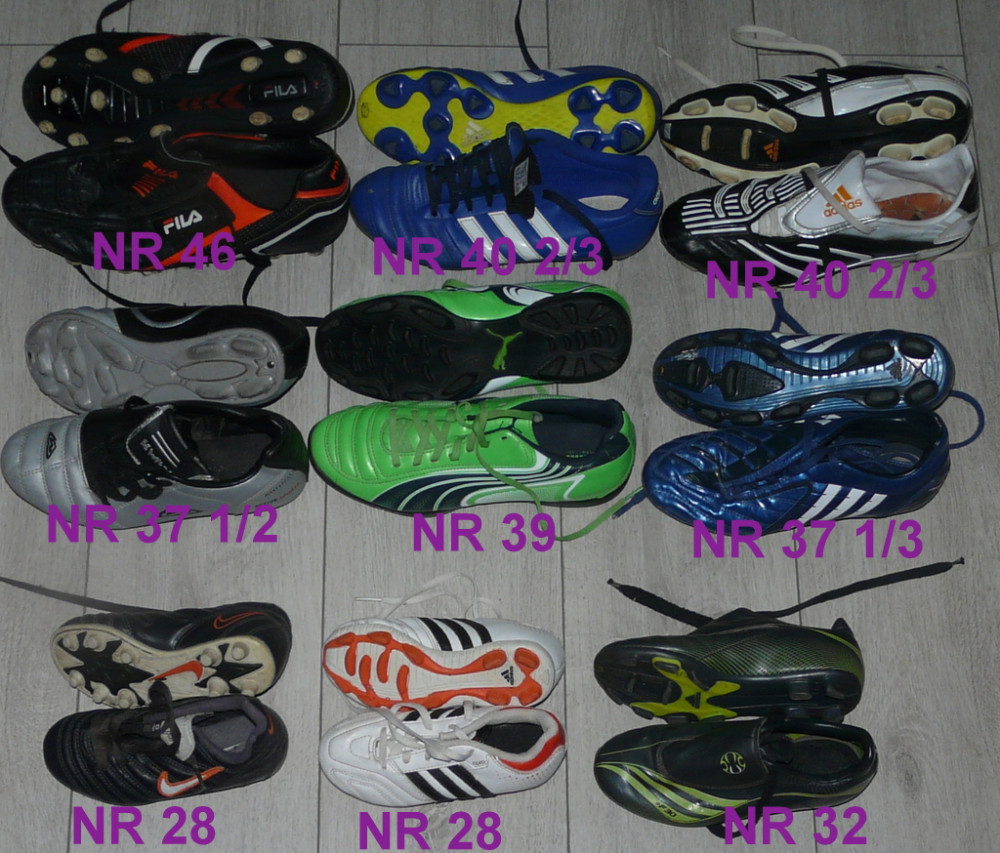Adidas,Nike,ghete cu crampoane de fotbal marimea 28,32,37,46 si copii |  arhiva Okazii.ro