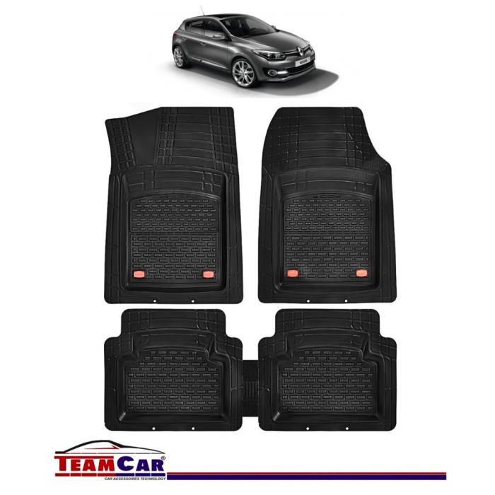 Covorașe Auto TeamCar&reg; Tip Tăviță Compatibile Renault Megane III Facelift (2014&ndash;2016) - Hatchback
