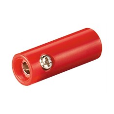 Mufa banana mama 4mm din plastic rosu Goobay