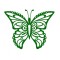 Sticker decorativ Fluture, Verde inchis, 60 cm, 1157ST-10