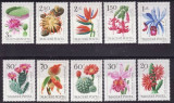 B1674 - Ungaria 1965 - Flori de cactus 10v.neuzat,perfecta stare, Nestampilat