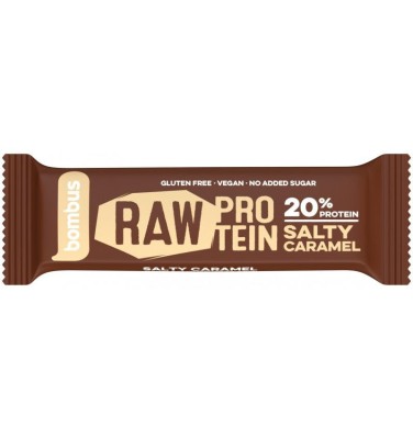 Baton Proteic 20% Proteine cu Caramel Sarat 50 grame Bombus foto