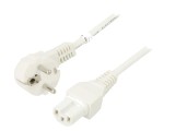 Cablu Alimentare Alb 2m Ștecăr Unghi CEE 7/7 la IEC C15