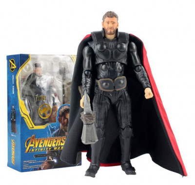 Figurina God of Thunder Thor 15 cm marvel foto