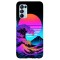Husa compatibila cu Oppo A74 5G model Neon Wave, Silicon, TPU, Viceversa