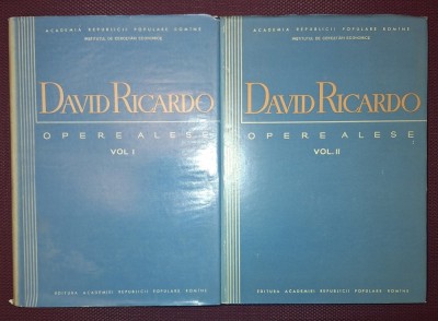 DAVID RICARDO - OPERE ALESE (VOL. I-II) foto