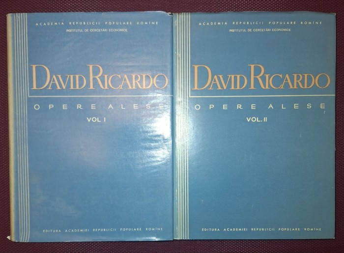 DAVID RICARDO - OPERE ALESE (VOL. I-II)
