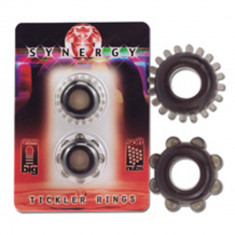 Synergy Tickler Rings - Set de 2 Inele Elastice din Silicon foto