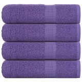 vidaXL Prosoape de baie 4 buc Violet 100x150 cm 360 g/m&sup2; 100% bumbac