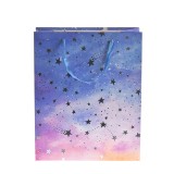 Punga de cadou multicolora cu stele 26 x 32 cm