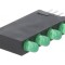 LED Verde 3mm 4 Dioduri 10mA 40&deg; 2,2-2,5V