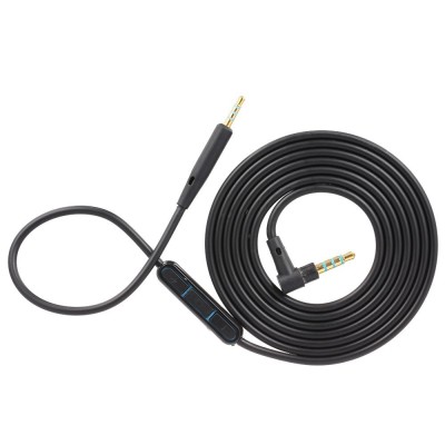 Cablu audio 1,4M cu volume control si microfon incorporat pentru casti Bose QC45 QC35 II QC35 QC25 OE2 OE2i AE2 Soundlink SoundTrue - Negru foto