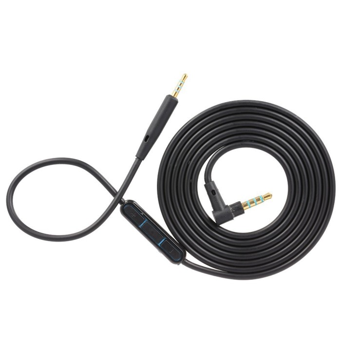 Cablu audio 1,4M cu volume control si microfon incorporat pentru casti Bose QC45 QC35 II QC35 QC25 OE2 OE2i AE2 Soundlink SoundTrue - Negru