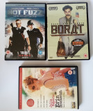 Hot Fuzz, Borat, Erin Brokovich Simon Pegg, S. Baron Cohen, Julia Roberts F13, DVD, Engleza, universal pictures