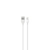 Cablu pentru incarcare si transfer de date XO NB103, USB/Lightning, 2.1A, 1 m, Alb