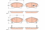 TRW GDB3479 COTEC set placute frana,frana disc