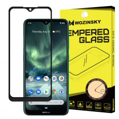 Folie Protectie Ecran WZK pentru Nokia 6.2 / Nokia 7.2, Sticla securizata, Full Face, Full Glue, Neagra