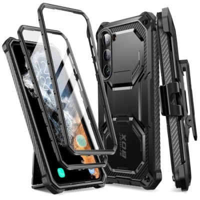 Husa pentru Samsung Galaxy S23 + Folie - I-Blason Armorbox - Black foto