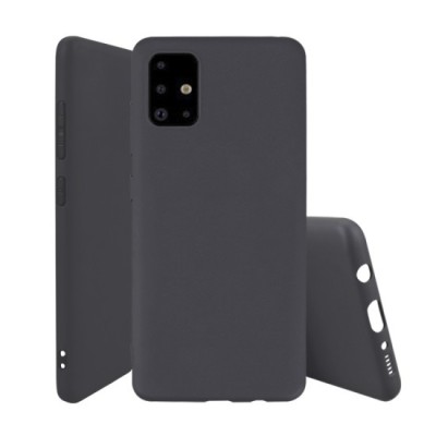 Husa Silicon pentru Samsung Galaxy A71 Negru foto