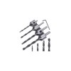 Set 4 burghie pentru lemn, 45 grade 3-93 mm, Powermat