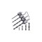 Set 4 burghie pentru lemn, 45 grade 3-93 mm, Powermat