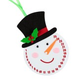 Set creativ Omul de zapada pentru activitati crafts, Fetru, Multicolor
