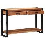 vidaXL Masă consolă, 120x33x75 cm, lemn masiv acacia