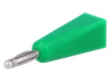 Mufă Banană 2mm 5A Verde pe Cablu Lipire