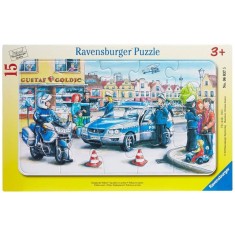 Puzzle tip rama departamentul politiei 15 piese