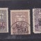 1917 ocupatia germana in Romania 3 timbre de ajutor supratipar MViR,stampilate