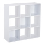 Librarie Alba Moderna HOMCOM 9 Compartimente 91x91x30cm | AOSOM RO